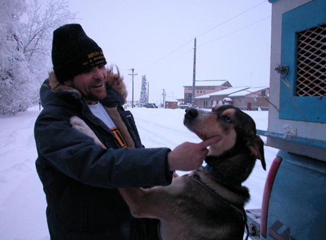 A man and his dog