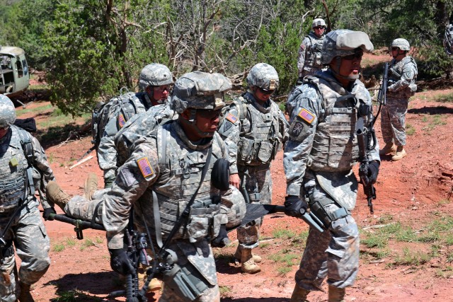 Soldiers practice downed aircraft response skills