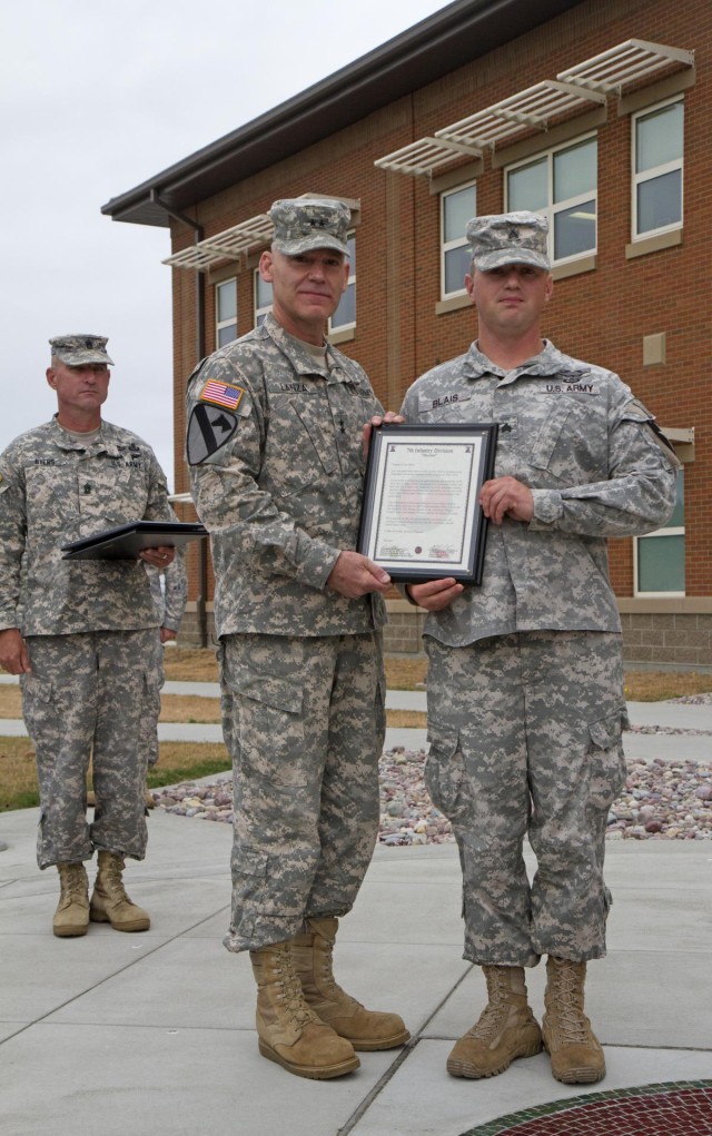 Soldier's life-saving actions earn him recognition from 7ID leadership