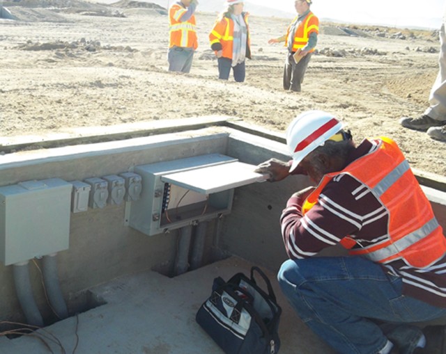 Huntsville Center Range and Training Land Program engineer performs inspection