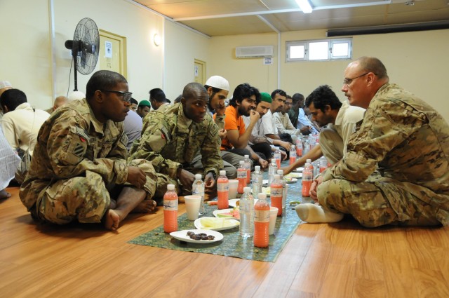 Soldiers find place to worship, observe Islam on Kandahar