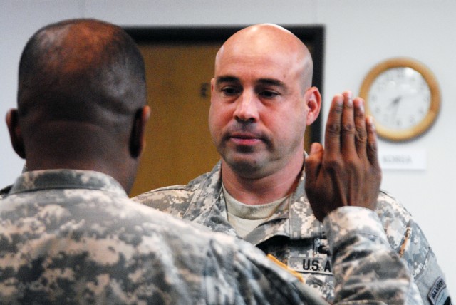 CECOM Commander presides over CTSF Director promotion to colonel