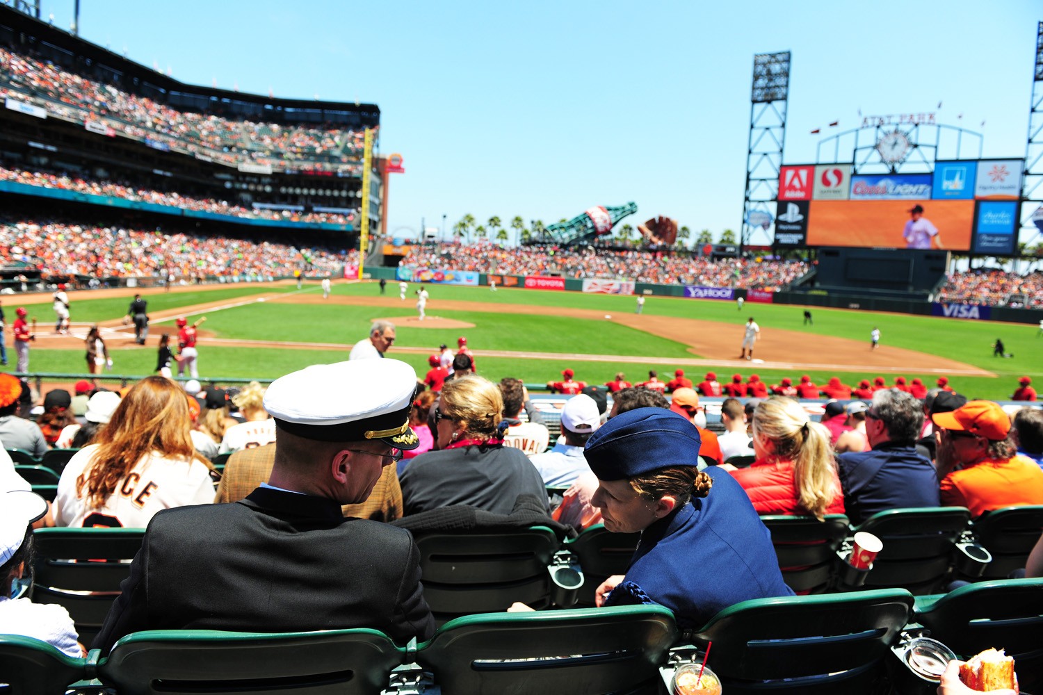 Military honored during SF Giants pre-game, Article