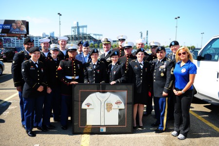 Military honored during SF Giants pre-game, Article