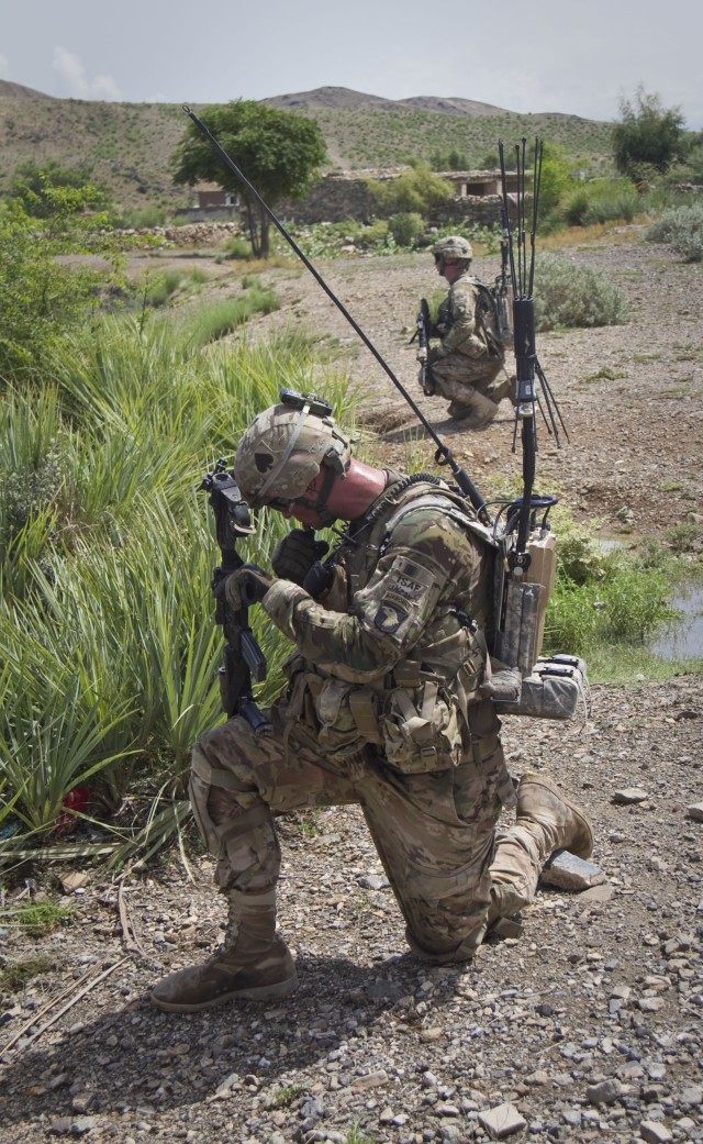 Currahees engineers conduct route clearance patrol in Khowst