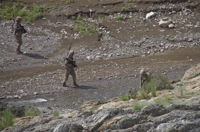 Currahees engineers conduct route clearance patrol in Khowst