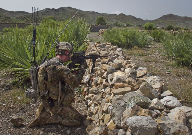 Currahees engineers conduct route clearance patrol in Khowst