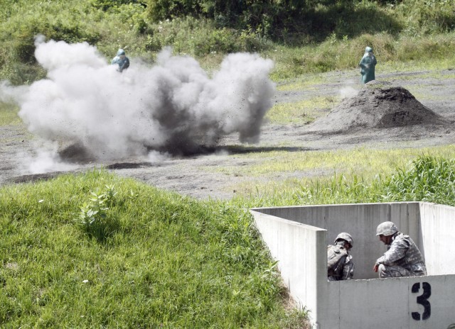 New cadets conduct live grenade training