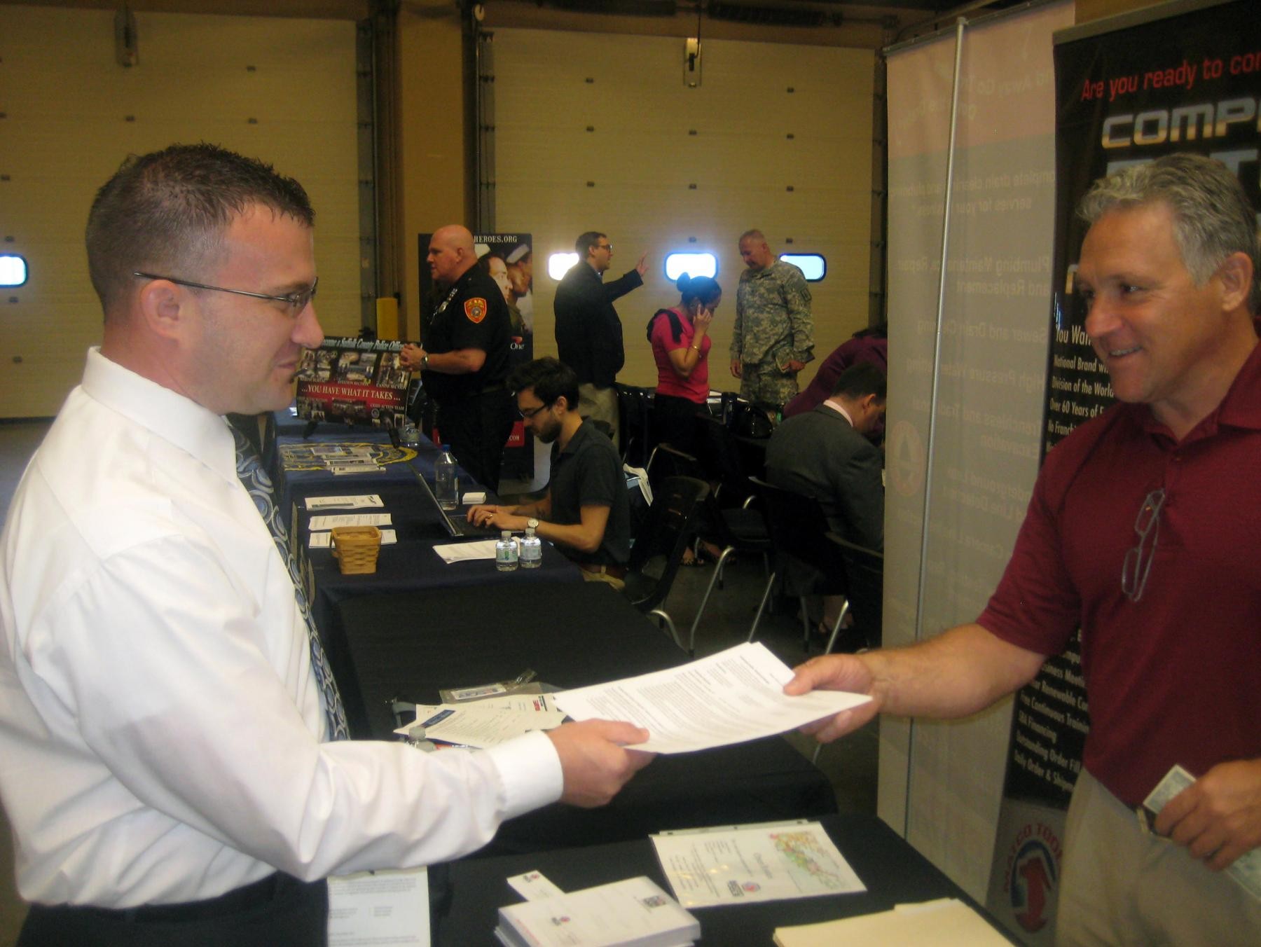 Veterans seeking employment drawn to Long Island job fair hosted by New