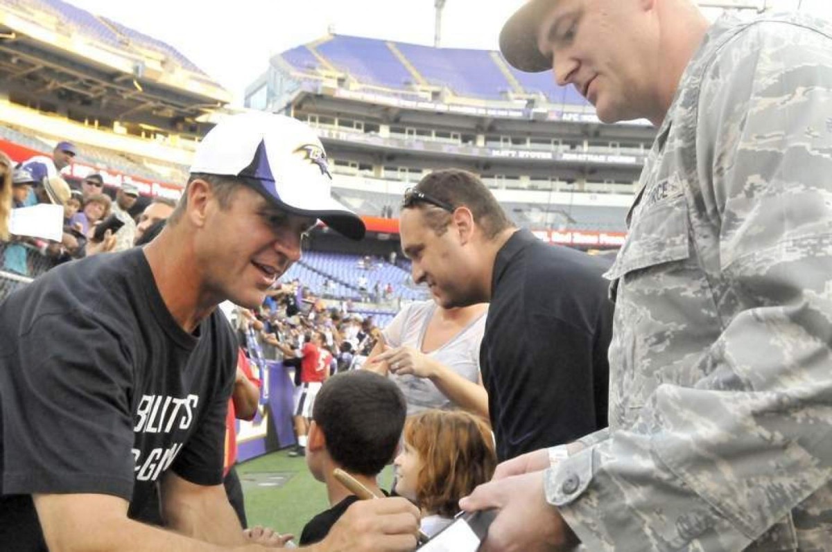 John Harbaugh and Baltimore Ravens Honor Military Service