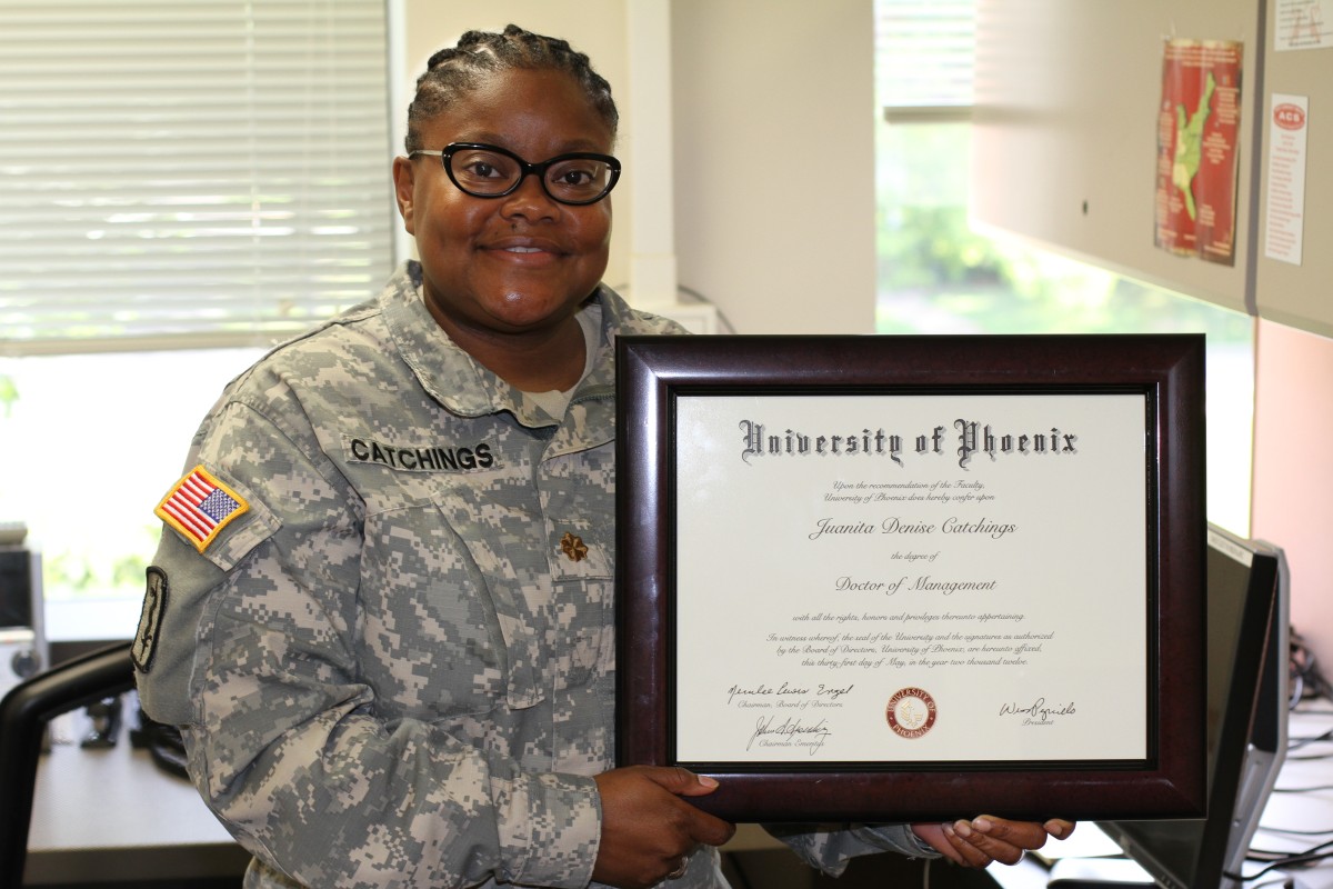 Womens University Student Who Served In The Military Soldier's doctorate combines Army profession, mentorship | Article