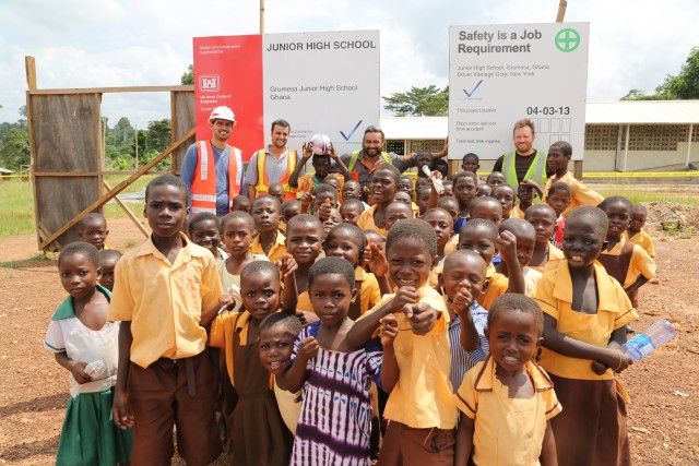 Local materials, workforce key to Ghanaian school project