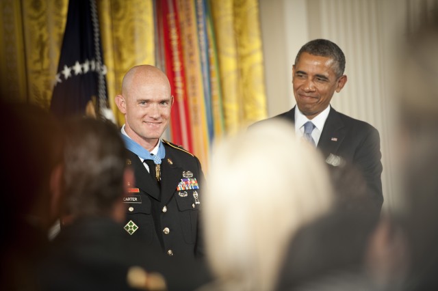 Medal of Honor ceremony in honor of Staff Sgt. Ty Carter