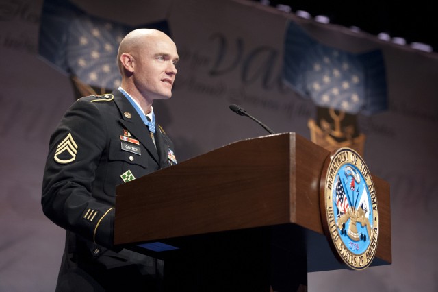 MOH recipient Staff Sgt. Carter inducted into Pentagon Hall of Heroes