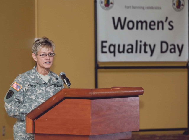 General speaks at Women's Equality Day