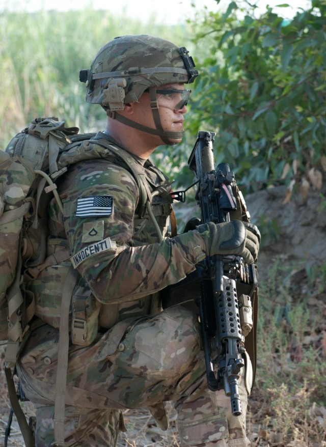 1st Cavalry conduct presence patrol around FOB Fenty