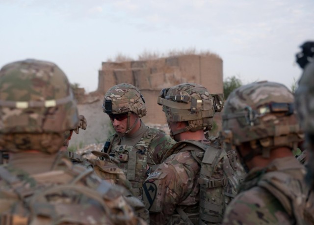 1st Cavalry conduct presence patrol around FOB Fenty