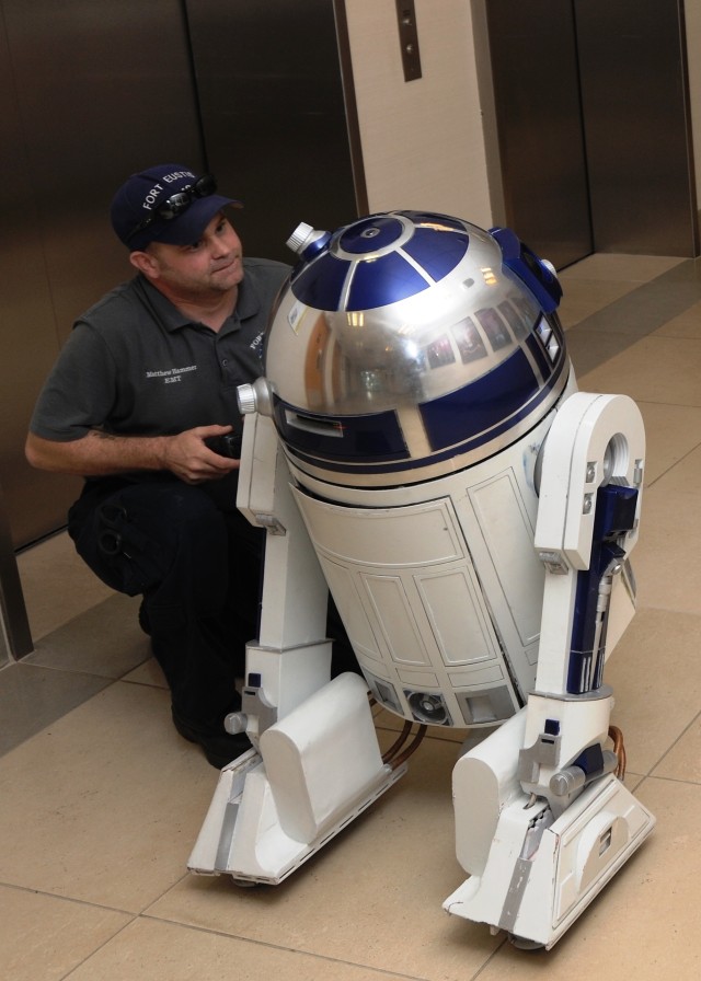 Intergalatic visitor R2-D2 visits MCAHC