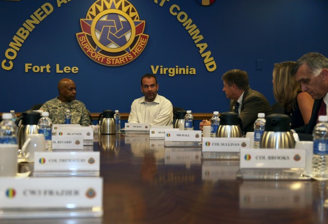 Senator's staff visits CASCOM, discusses SHARP initiatives