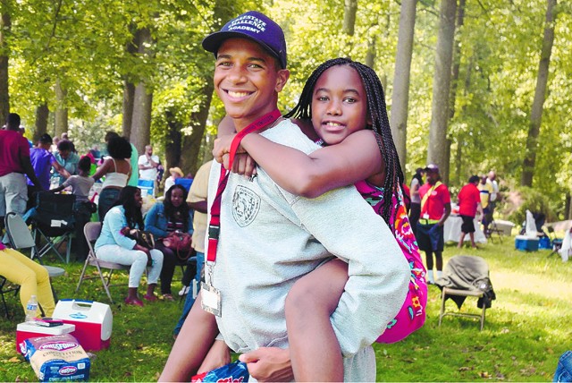Cadets reunite with loved ones during Aug. 25 Freestate Challenge Family Day