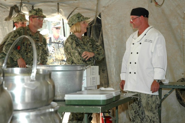Chief of Navy Reserve: compliments to the field chef