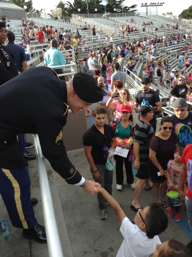 Staff Sgt. Ty Carter visits San Diego, West Point on media tour