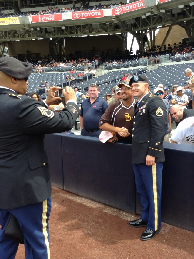 Staff Sgt. Ty Carter visits San Diego, West Point on media tour