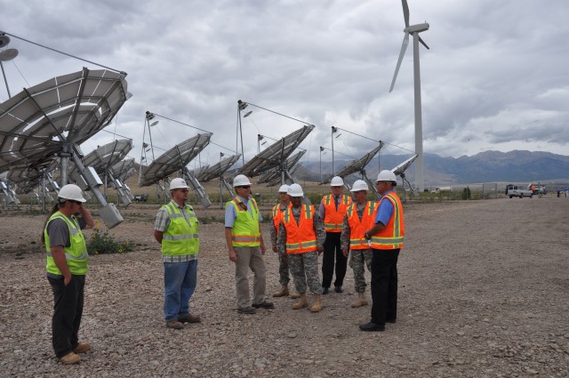Gen. Via visits Tooele's Alternative Energy site