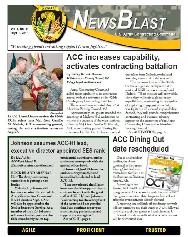 ACC NewsBlast - Sept. 5, 2013