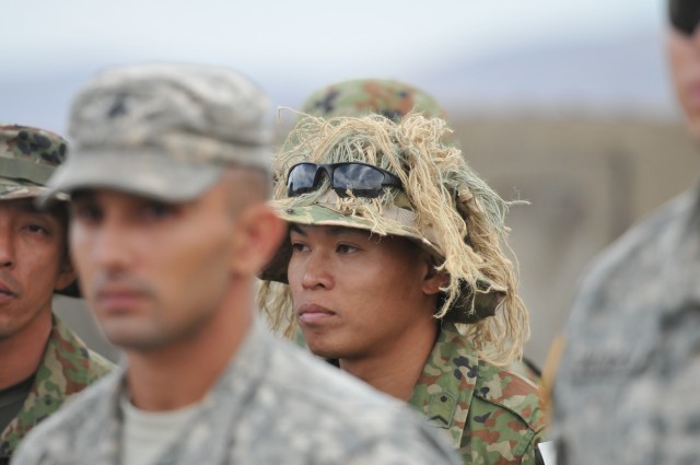 American and Japanese snipers come together to train