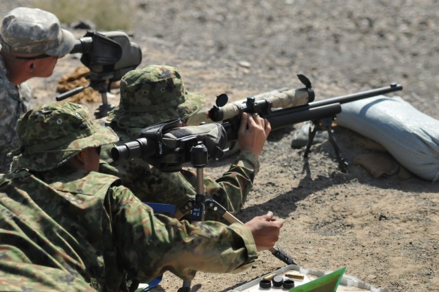 American and Japanese snipers come together to train