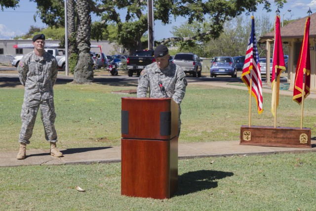 HEADQUARTERS AND HEADQUARTERS BATTERY 94TH AAMDC HAILS NEW COMMANDER