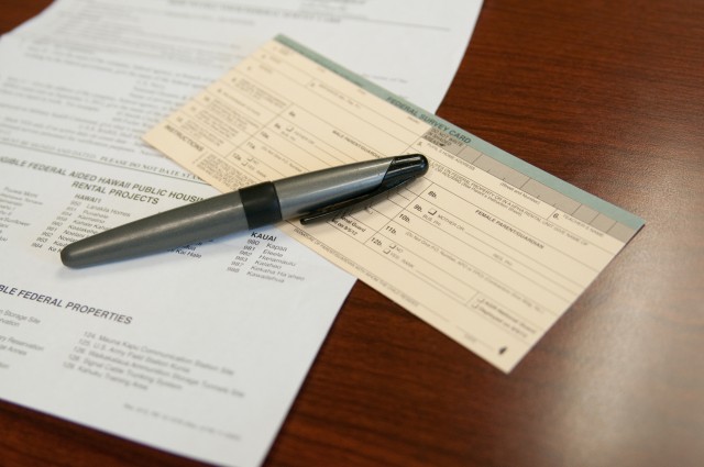 Federal survey card