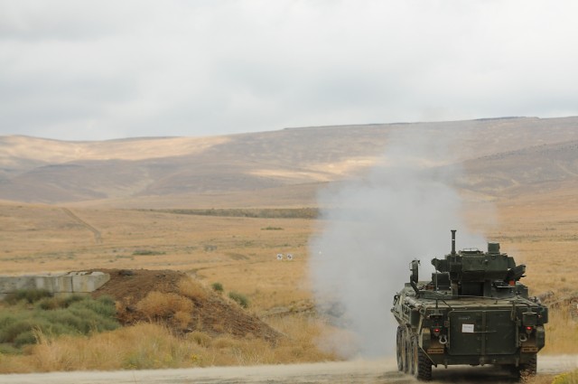 Stryker qualification at Yakima Training Center