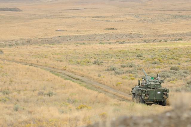 Stryker qualification at Yakima Training Center