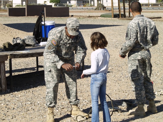 TF Renegade Families conduct rappelling training