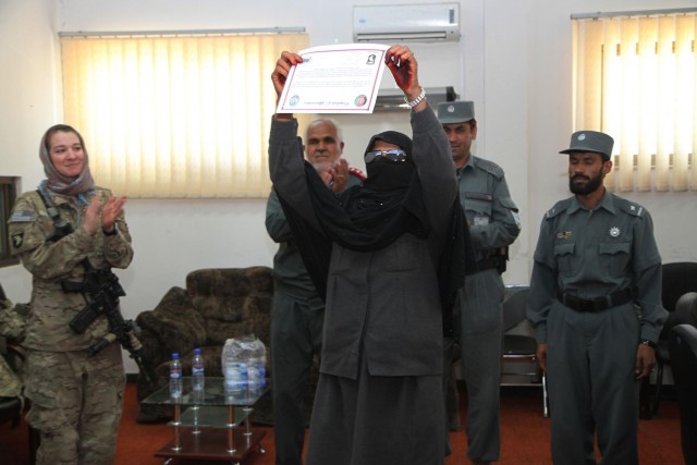 Afghan females climb Uniform Police ranks
