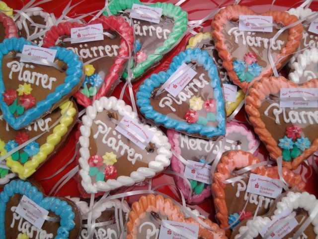 Gingerbread hearts from Bamberg's Plaerrer