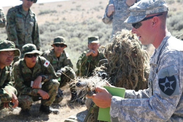 Japanese snipers train on advanced techniques, field craft