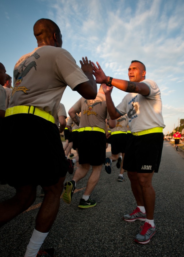 Corps celebrates birthday with run