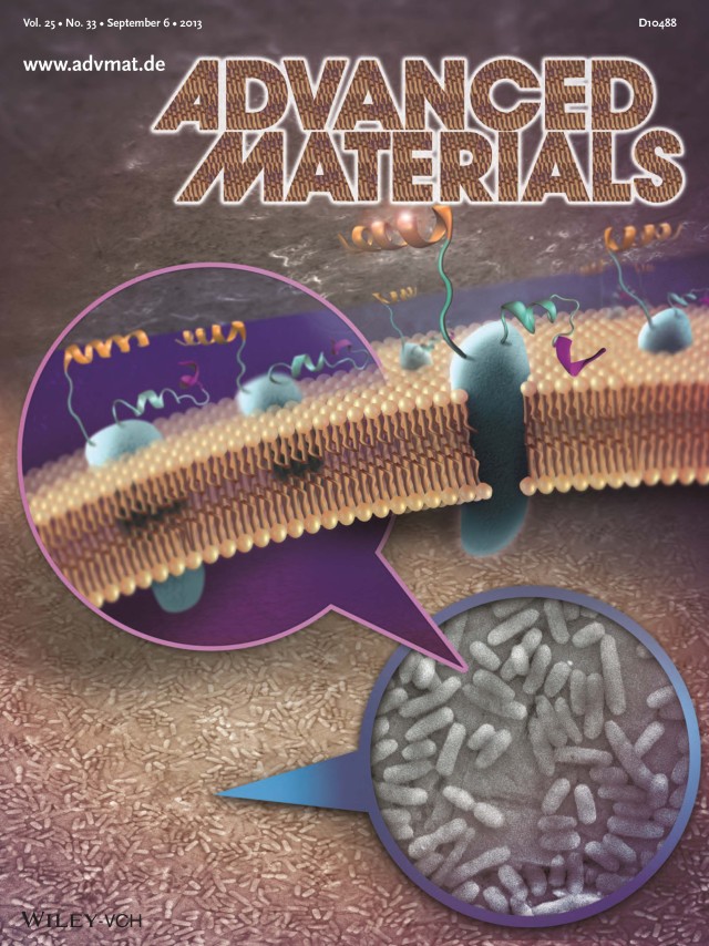 ARL researchers featured on cover of prestigious journal for first-ever peptide biomaterial discovery