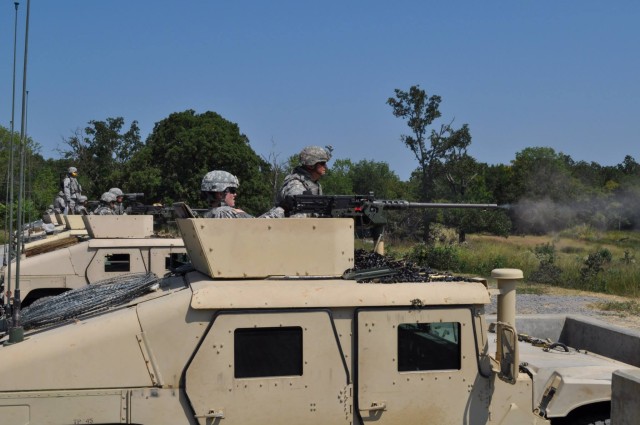 MPs conduct heavy weapon gunnery