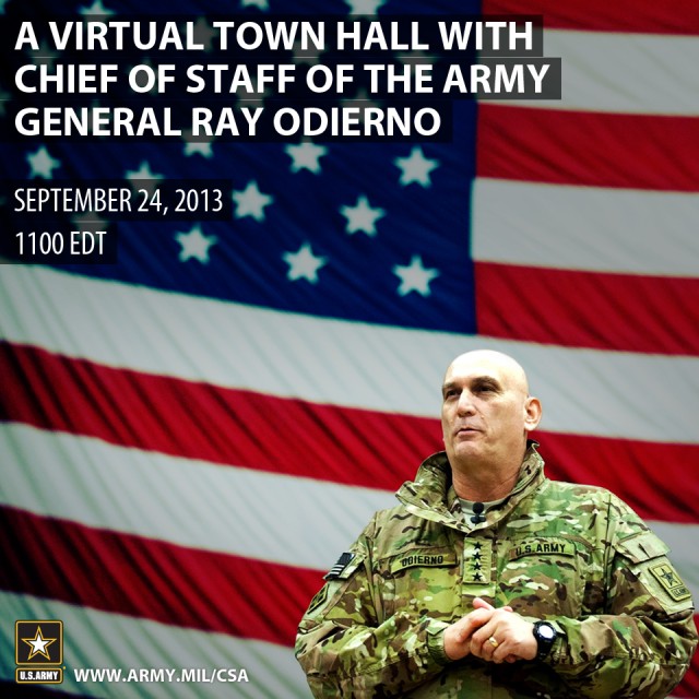 Army Chief of Staff to Host First Virtual Town Hall via Facebook