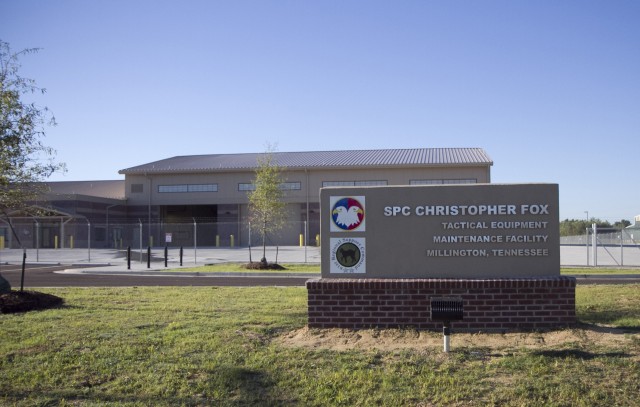 Millington Tactical Equipment Maintenance Facility memorialized in honor of local Tennessee Soldier