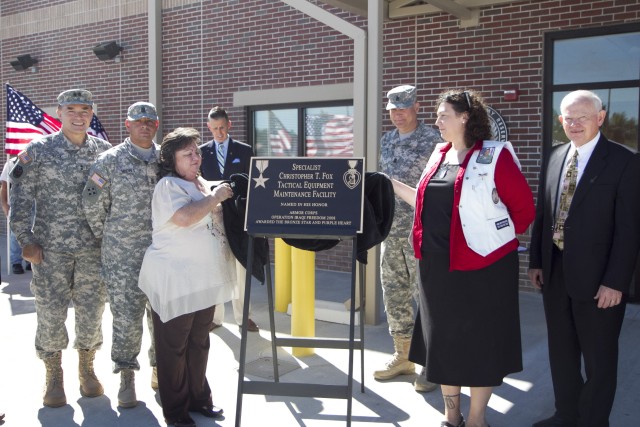 Millington Tactical Equipment Maintenance Facility memorialized in honor of local Tennessee Soldier