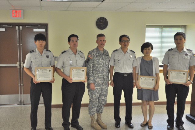 Korean National  Police visit Yongsan