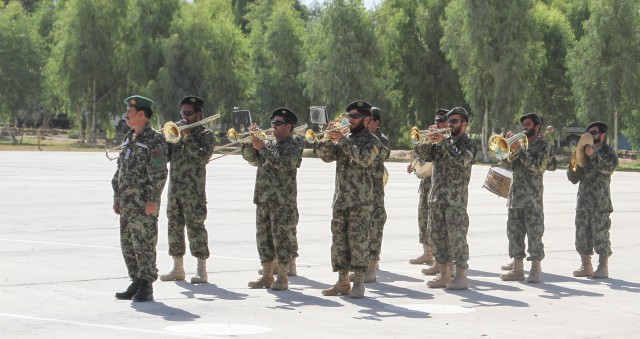 Weekly parade sharpens discipline for Afghan Soldiers