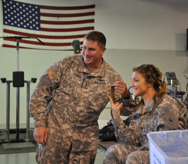 Indiana Guardsman shaves head for cancer charity