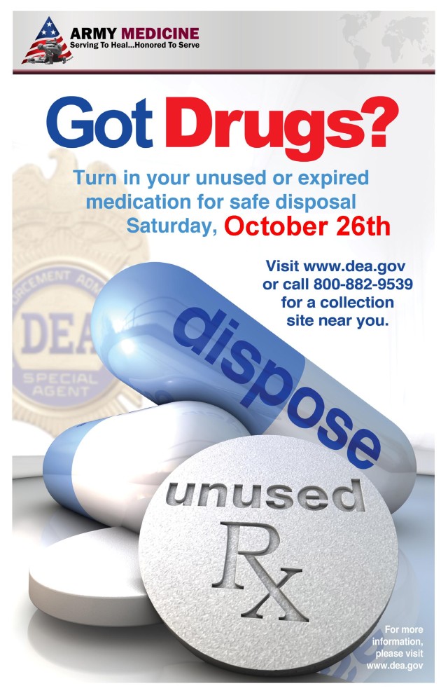 National Prescription Drug Take Back Day is Oct. 26