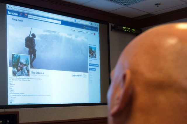 Odierno holds first virtual town hall, answers questions on readiness, budget